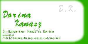 dorina kanasz business card